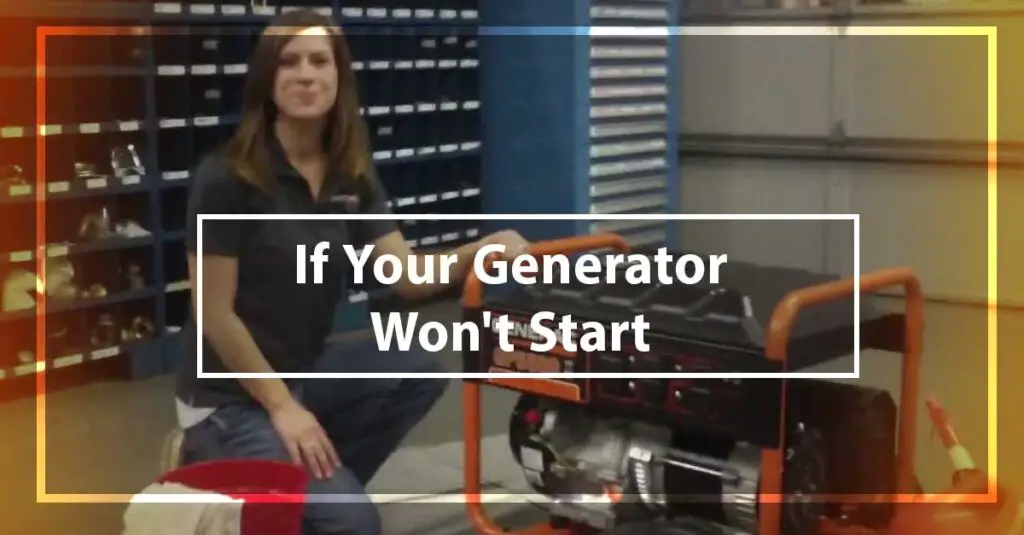 If Your Generator Won't Start