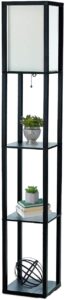 Simple Designs Home LF1014-BLK Etagere Floor Lamp