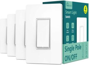 Single Pole Treatlife Smart Light Switch (Neutral Wire Required)