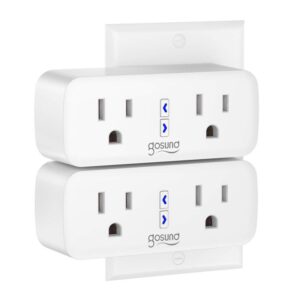 Smart Plug Gosund Dual WiFi Outlet Plug 2 in 1 Extenders Socket Works with Alexa Google Home Plugs