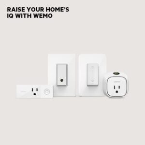 Wemo Mini WiFi Enabled Smart Plug for Google Assistant & Apple HomeKit