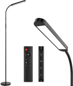 MediAcous Dimmable Gooseneck LED Floor Lamp with Remote